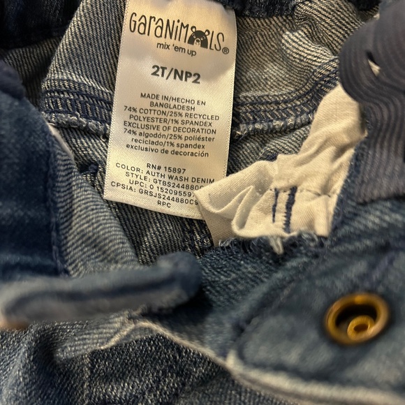 Vintage Garanimals Mix Em Up Toddler Jeans Size 2T Unisex! - Picture 4 of 5